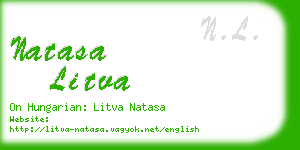 natasa litva business card